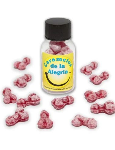 DIABLO PICANTE - 12 BONBONS JOIE EN FORME DE PÉNIS FRAISE/CERISE