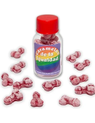 DIABLO PICANTE - 12 BONBONS ÉGALITÉ DE FORME DE PÉNIS FRAISE/CERISE