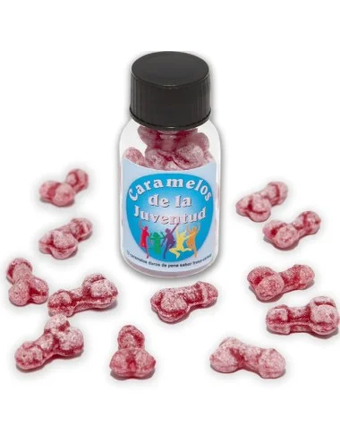 DIABLO PICANTE - 12 BONBONS JEUNESSE FORME PÉNIS FRAISE/CERISE