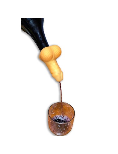DIABLO PICANTE - CARAFE À VIN PÉNIS DORÉ
