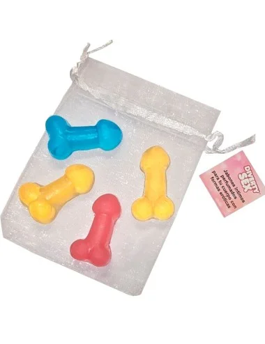 DIABLO PICANTE - 4 MINI SAVONS PARFUMÉS EN FORME DE PÉNIS