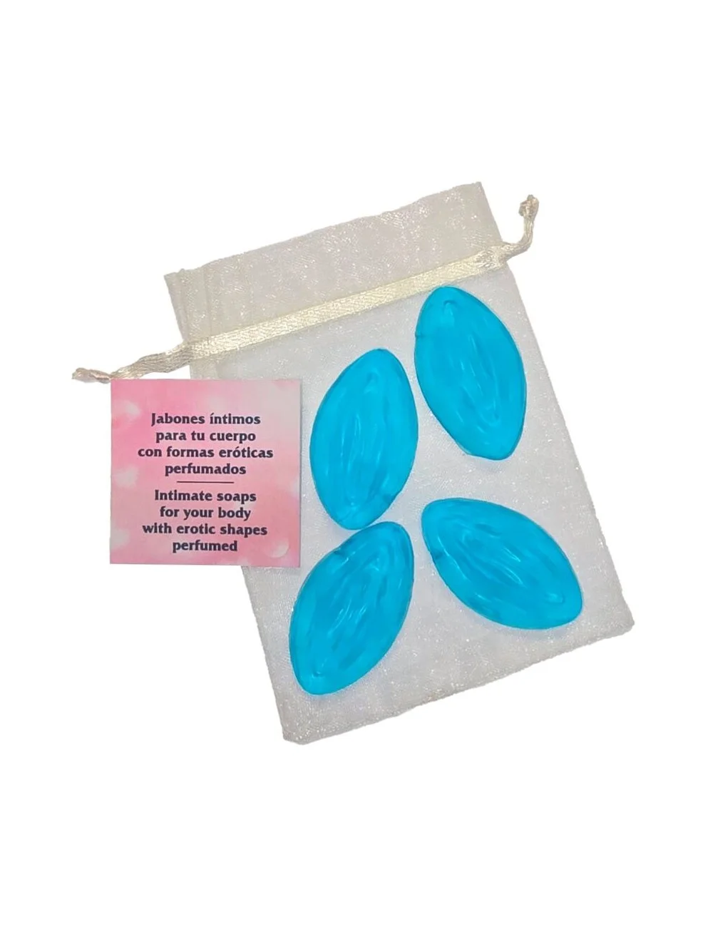 DIABLO PICANTE - 4 MINI SAVONS EN FORME DE VAGIN BLEU DIABLO PICANTE - 4 MINI SAVONS EN FORME DE VAGIN BLEU