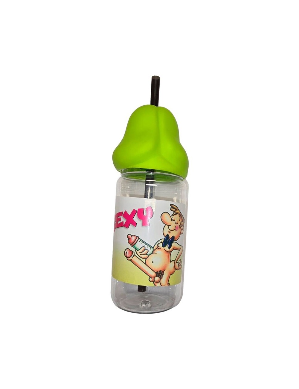 DIABLO PICANTE - BIBERON EN FORME DE PÉNIS 360 ML VERT DIABLO PICANTE - BIBERON EN FORME DE PÉNIS 360 ML VERT