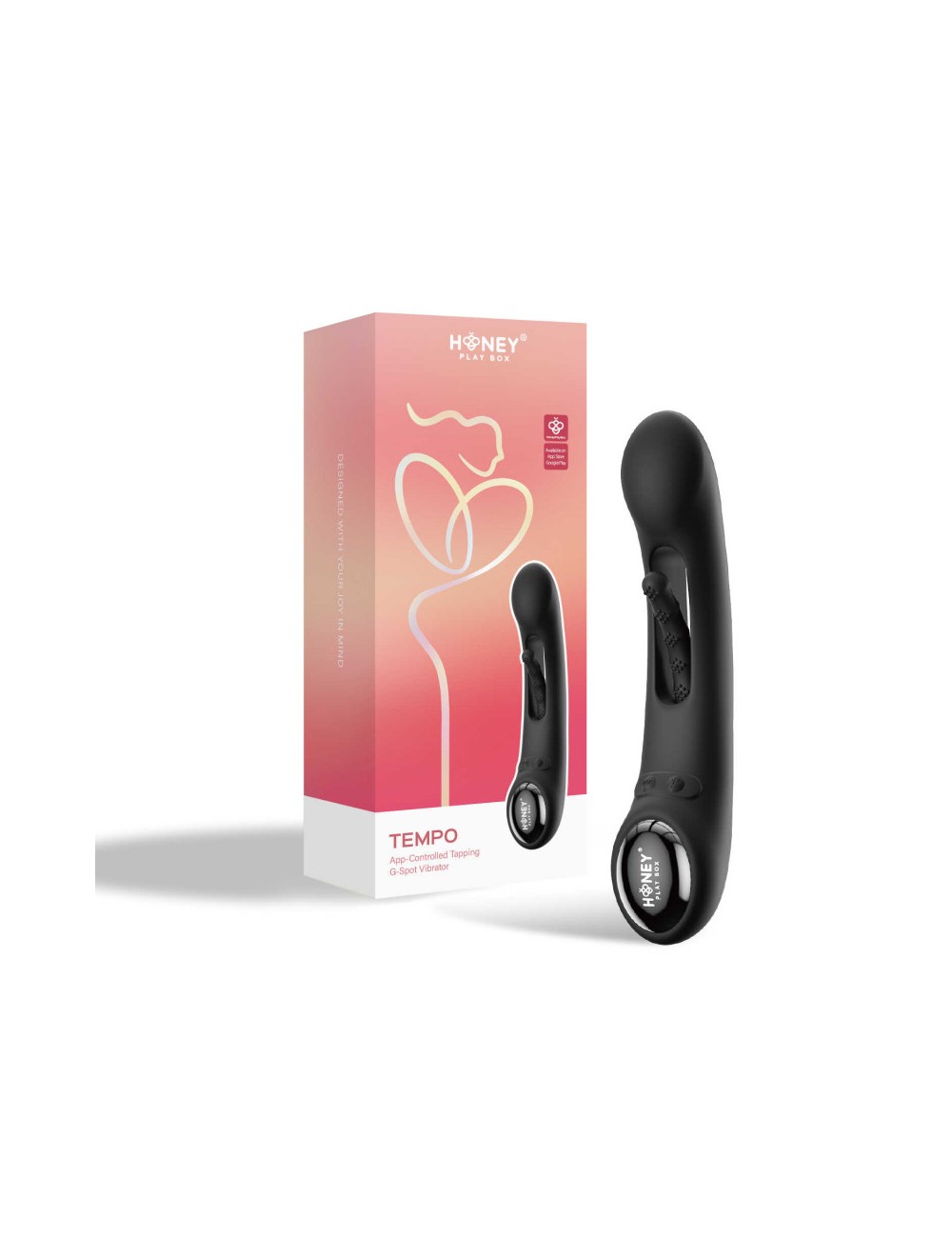Tempo vibromasseur G-spot avec capteurs de pression et application Noir Tempo vibromasseur G-spot avec capteurs de pression et application Noir