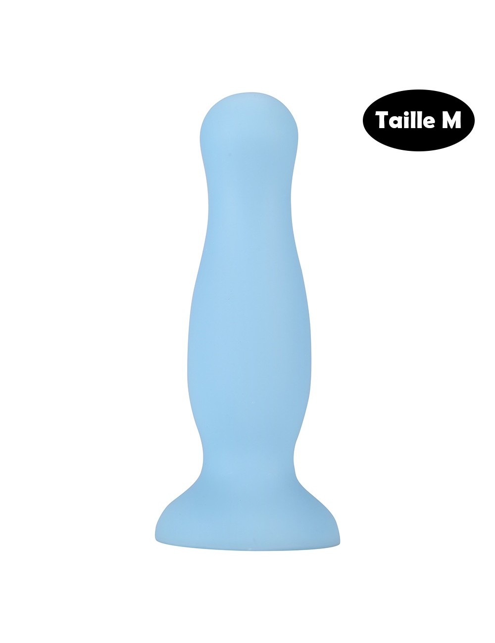 Plug anal ventouse bleu pastel taille M - A-001-M-BLU Plug anal ventouse bleu pastel taille M - A-001-M-BLU