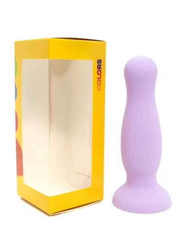Plug anal ventouse violet pastel taille M - A-001-M-PUR
