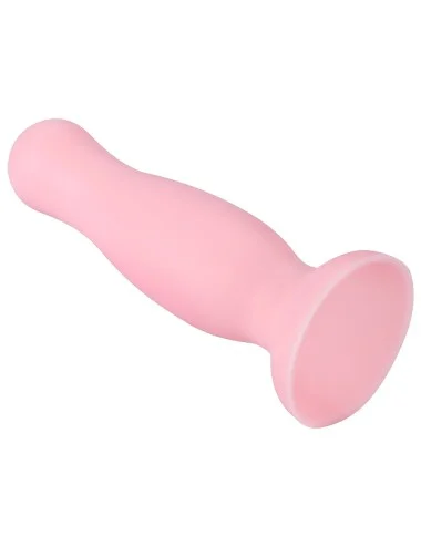 Plug anal ventouse rose pastel taille S - A-001-S-PNK