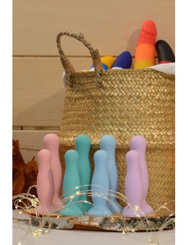 Plug anal ventouse violet pastel taille S - A-001-S-PUR