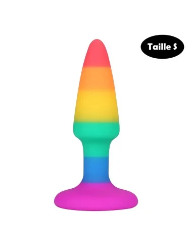 Plug anal multicouleur taille S - A-032-RAI-S