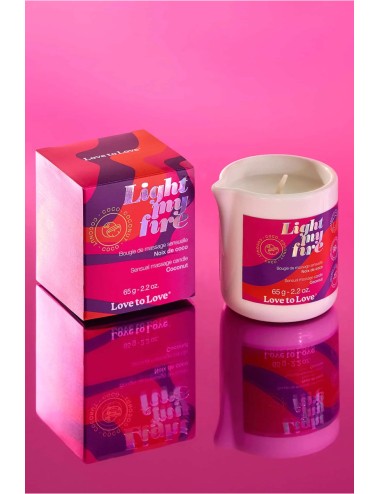 Bougie de massage Fleur de lotus - Love to Love