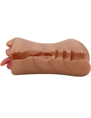 CRAZY BULL - SARAH DOUBLE MASTURBATEUR BOUCHE & VAGIN CHAIR