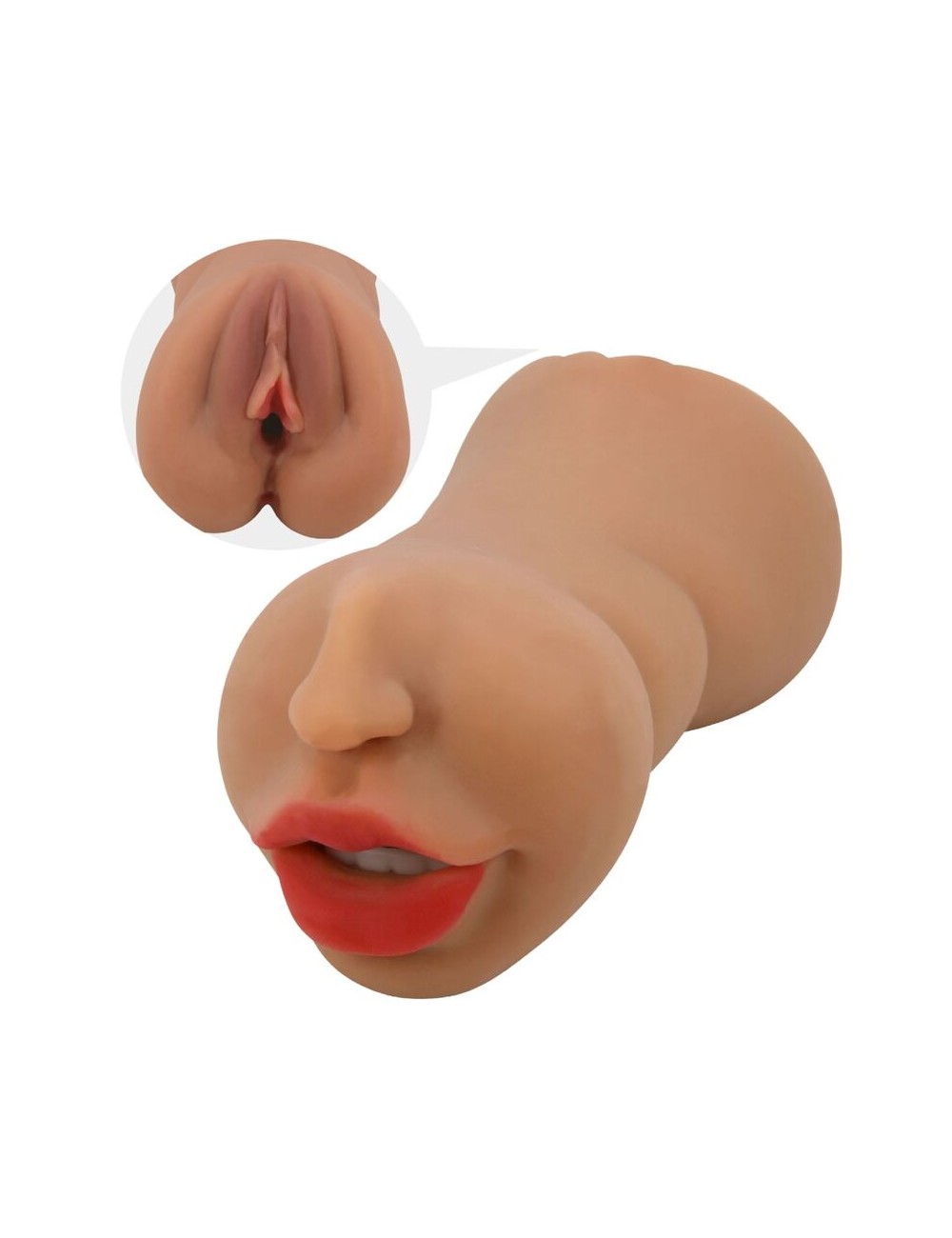 CRAZY BULL - ZOEY DOUBLE MASTURBATEUR BOUCHE ET VAGIN CHAIR