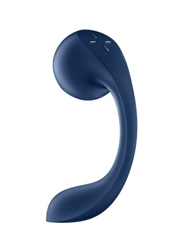 SATISFYER - PRO+ WAVE 4 STIMULATEUR POINT G ET IMPULSION D'AIR APPLICATION GRATUITE BLEU FONCÉ