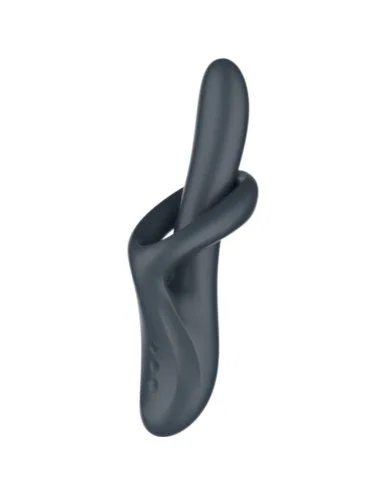 SATISFYER - HEAT FLEX 4 VIBRATEUR EFFET THERMIQUE 12 VIBRATIONS GRIS