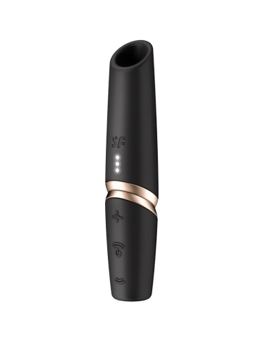 SATISFYER - STIMULATEUR DE CLITORIS PERFECT KISS WAVE NOIR / OR
