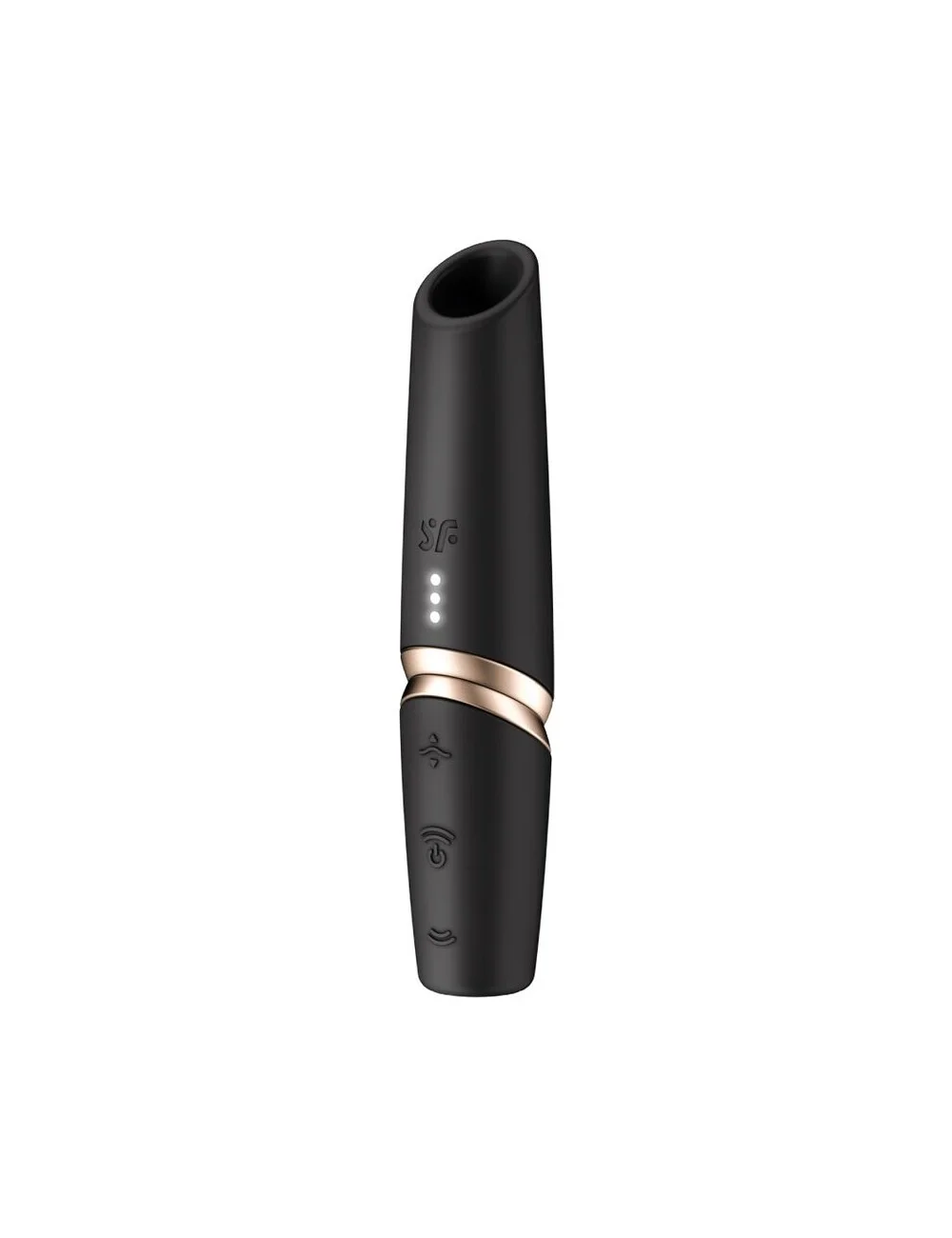 SATISFYER - STIMULATEUR DE CLITORIS PERFECT KISS WAVE NOIR / OR SATISFYER - STIMULATEUR DE CLITORIS PERFECT KISS WAVE NOIR / OR
