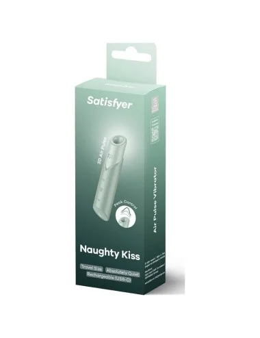 SATISFYER - STIMULATEUR DE CLITORIS NAUGHTY KISS WAVE AIGUE-MARINE