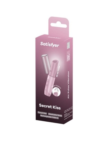 SATISFYER - STIMULATEUR DE CLITORIS SECRET KISS WAVE ROSE
