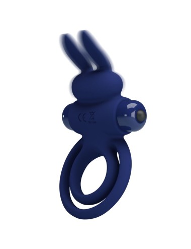 PRETTY LOVE - DAREY DOUBLE ANNEAU VIBRANT LAPIN BLEU