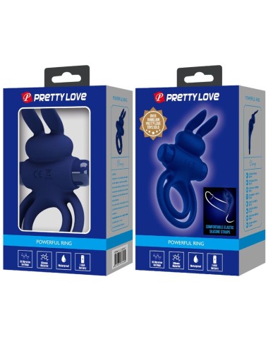 PRETTY LOVE - DAREY DOUBLE ANNEAU VIBRANT LAPIN BLEU