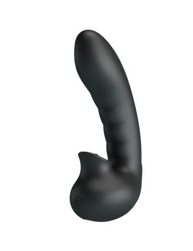 PRETTY LOVE - HOBGOBLIN BOÎTE À DOIGTS VIBRANTS 12 VIBRATIONS + STIMULATEUR DE CLITORIS NOIR