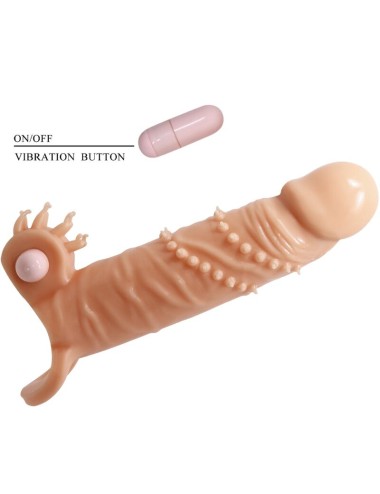 PRETTY LOVE - CONNOR MANCHON DE PÉNIS + STIMULATEUR DE CLITORIS CHAIR