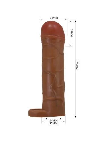 PRETTY LOVE - MANCHON DE PÉNIS POUR OIGNON AVEC EXTENSION DE 2,5 CM MULATTO