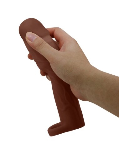 PRETTY LOVE - MANCHON DE PÉNIS GERD AVEC EXTENSION DE 7,6 CM MULÂTRE