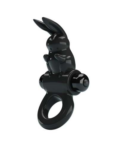 PRETTY LOVE - ANNEAU VIBRATEUR EXCITANT RABBIT 10 VIBRATIONS NOIR