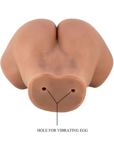 CRAZY BULL - HAILEY VIBRATEUR FESSES AVEC VAGIN ET ANUS RÉALISTES MULATTO CONTRÔLE À DISTANCE