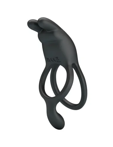 PRETTY LOVE - SETH DOUBLE ANNEAU VIBRANT LAPIN 7 VIBRATIONS NOIR