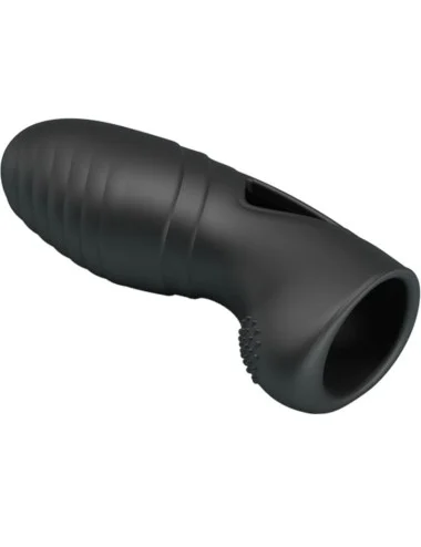 PRETTY LOVE - ALAN VIBRATEUR DE DOIGTS EN SILICONE NOIR