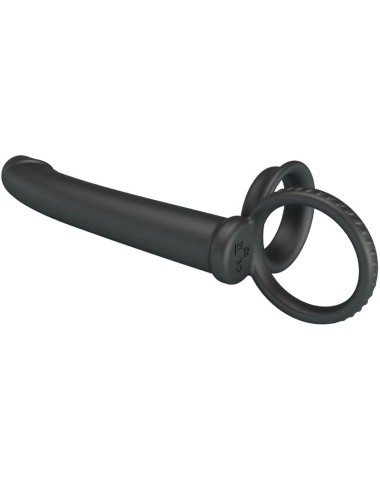 PRETTY LOVE - DILLION DOUBLE PÉNÉTRATION DOUBLE ANNEAU PÉNAL NOIR