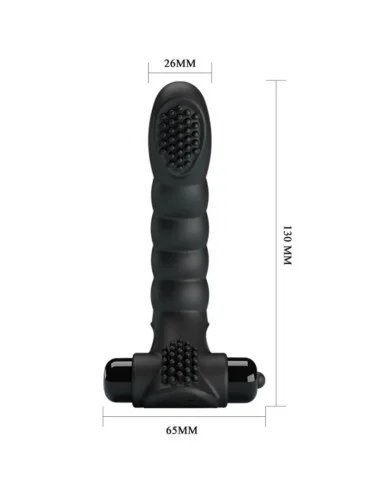 PRETTY LOVE - VIBRATEUR DOIGT ALEXANDER 10 VIBRATIONS NOIR