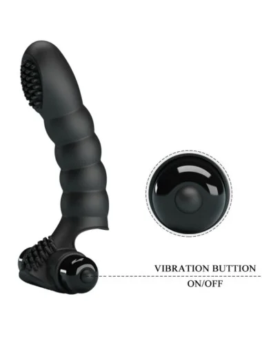 PRETTY LOVE - VIBRATEUR DOIGT ALEXANDER 10 VIBRATIONS NOIR