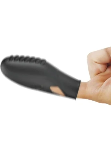 PRETTY LOVE - VIBRATEUR DOIGT EN SILICONE GILO NOIR