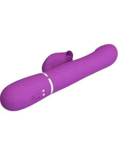 PRETTY LOVE - VIBRATEUR ET STIMULATEUR MULTIFONCTION 4 EN 1 VIOLET