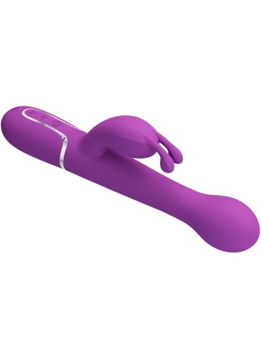 PRETTY LOVE - VIBRATEUR LAPIN MULTIFONCTION 3 EN 1 DEJON VIOLET