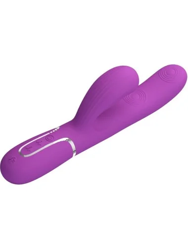 PRETTY LOVE - VIBRATEUR LAPIN MULTIFONCTION 3 EN 1 PERLITA VIOLET