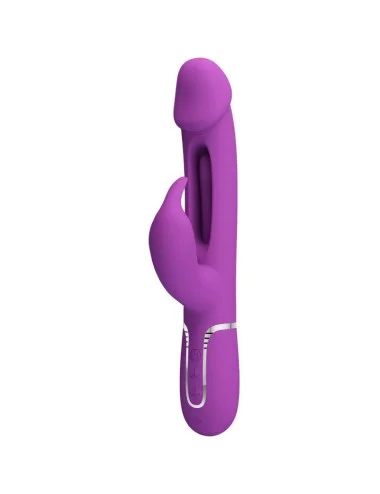 PRETTY LOVE - KAMPAS VIBRATEUR LAPIN MULTIFONCTION 3 EN 1 VIOLET