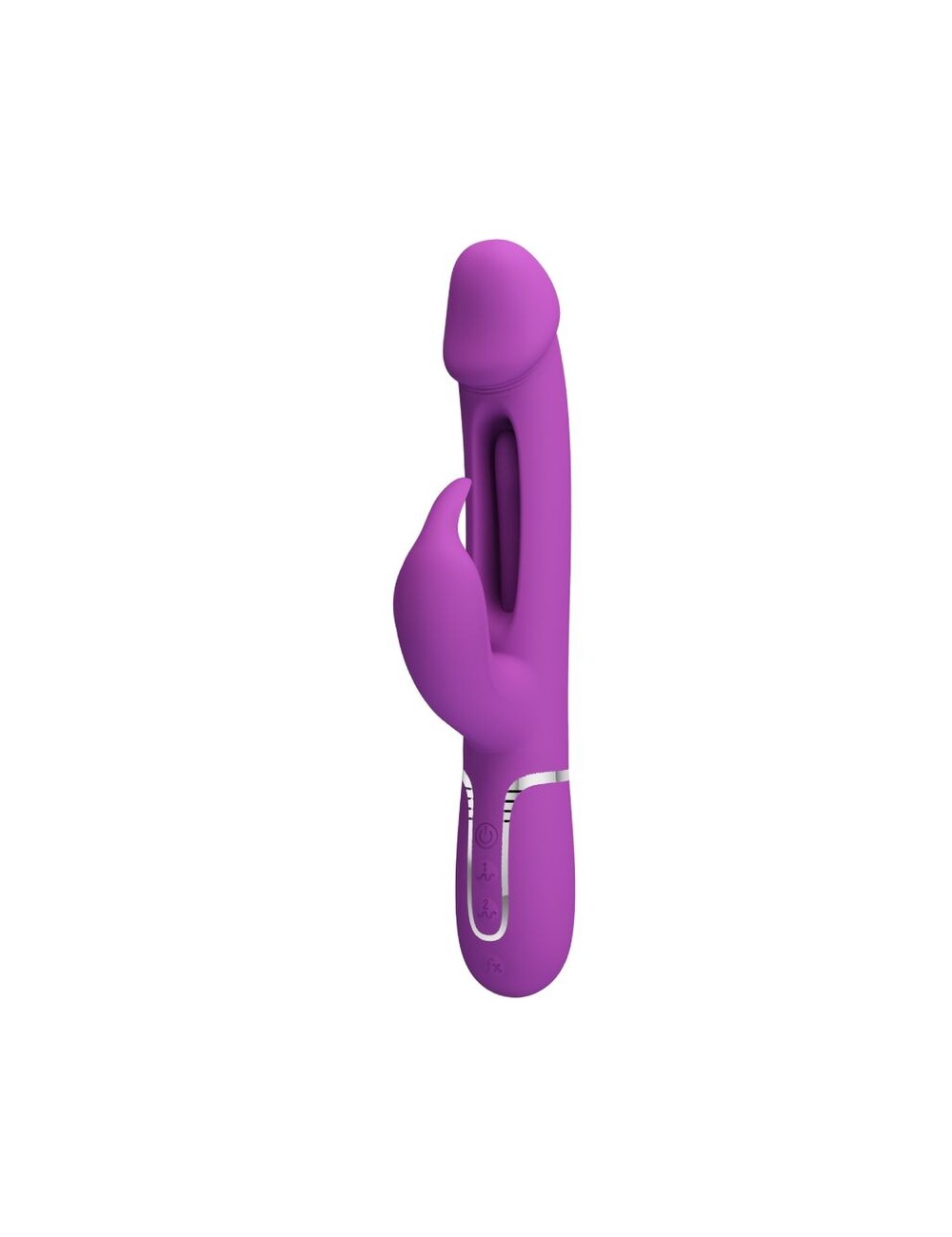 PRETTY LOVE - KAMPAS VIBRATEUR LAPIN MULTIFONCTION 3 EN 1 VIOLET