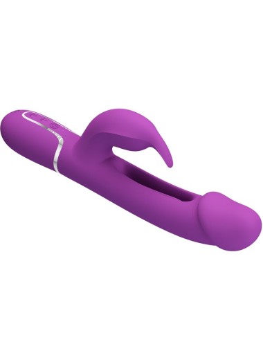 PRETTY LOVE - KAMPAS VIBRATEUR LAPIN MULTIFONCTION 3 EN 1 VIOLET