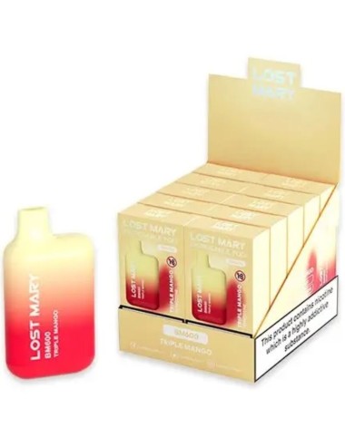 LOST MARY - BM600 VAPER NICOTINE 2% JETABLE TRIPLE MANGUE