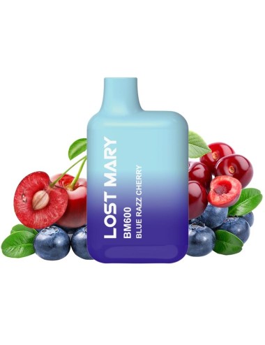 LOST MARY - BM600 VAPER NICOTINE 2% JETABLE BLUE RAZZ CHERRY