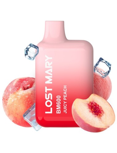 LOST MARY - BM600 VAPER NICOTINE 2% JETABLE PÊCHE JUCY
