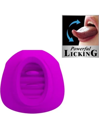 PRETTY LOVE - STIMULATEUR DE CLITORIS ESTELLE TONGUE 12 VIBRATIONS VIOLET