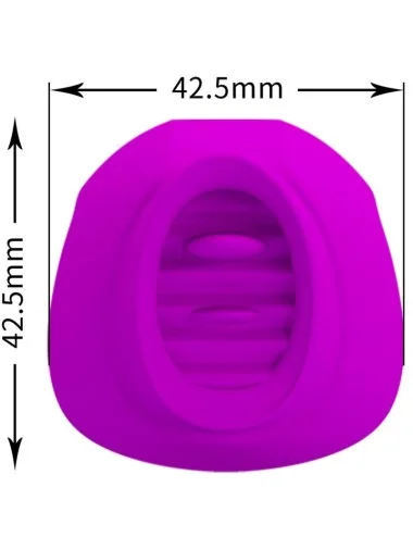 PRETTY LOVE - STIMULATEUR DE CLITORIS ESTELLE TONGUE 12 VIBRATIONS VIOLET