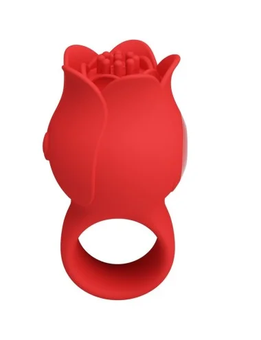 PRETTY LOVE - VIBRATEUR DE DOIGT EN FORME DE JAE ROSE 10 VIBRATIONS ROUGE
