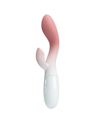 PRETTY LOVE - VIBRATEUR POINT G LUMINEUX + STIMULATEUR DE CLITORIS 30 VIBRATIONS ROSE