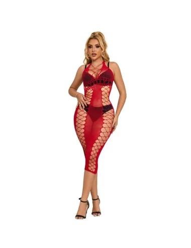 SUBBLIME - 952327 ROBE LONGUE RÉSEILLE ROUGE TAILLE UNIQUE